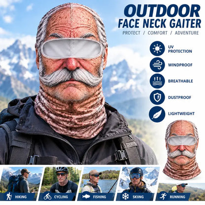 😂【Buy one, get one free】3D Realistic Old Man Face Balaclava | Funny Winter Ski Mask, Hit All Parties