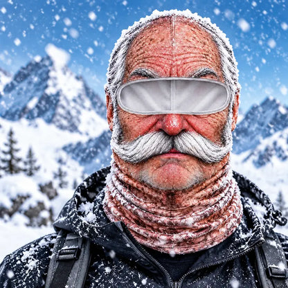 😂【Buy one, get one free】3D Realistic Old Man Face Balaclava | Funny Winter Ski Mask, Hit All Parties