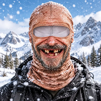 😂【Buy one, get one free】3D Realistic Old Man Face Balaclava | Funny Winter Ski Mask, Hit All Parties